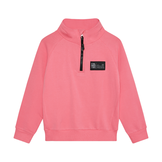 Color Kids - Cotton Three-Quarter Zip-Up