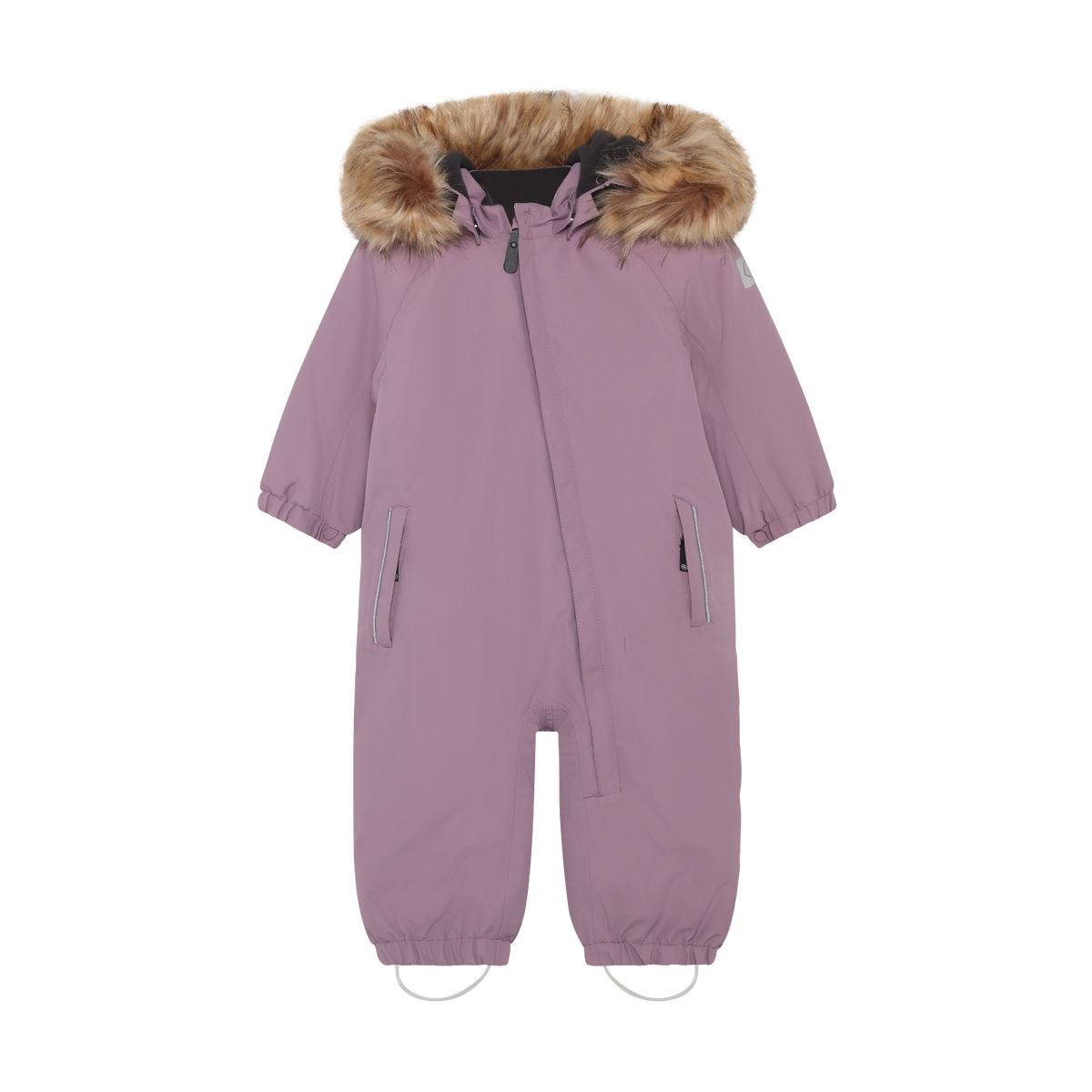 Color Kids Coverall with Fake Fur