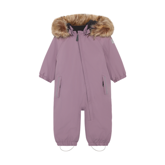 Color Kids Coverall with Fake Fur