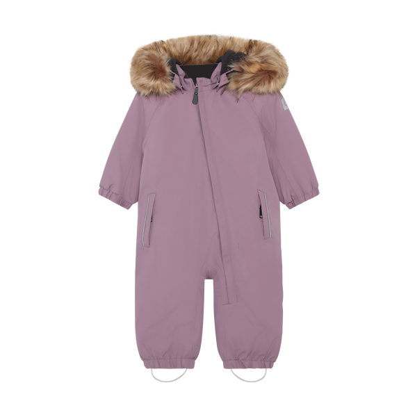 Color Kids Coverall with Fake Fur