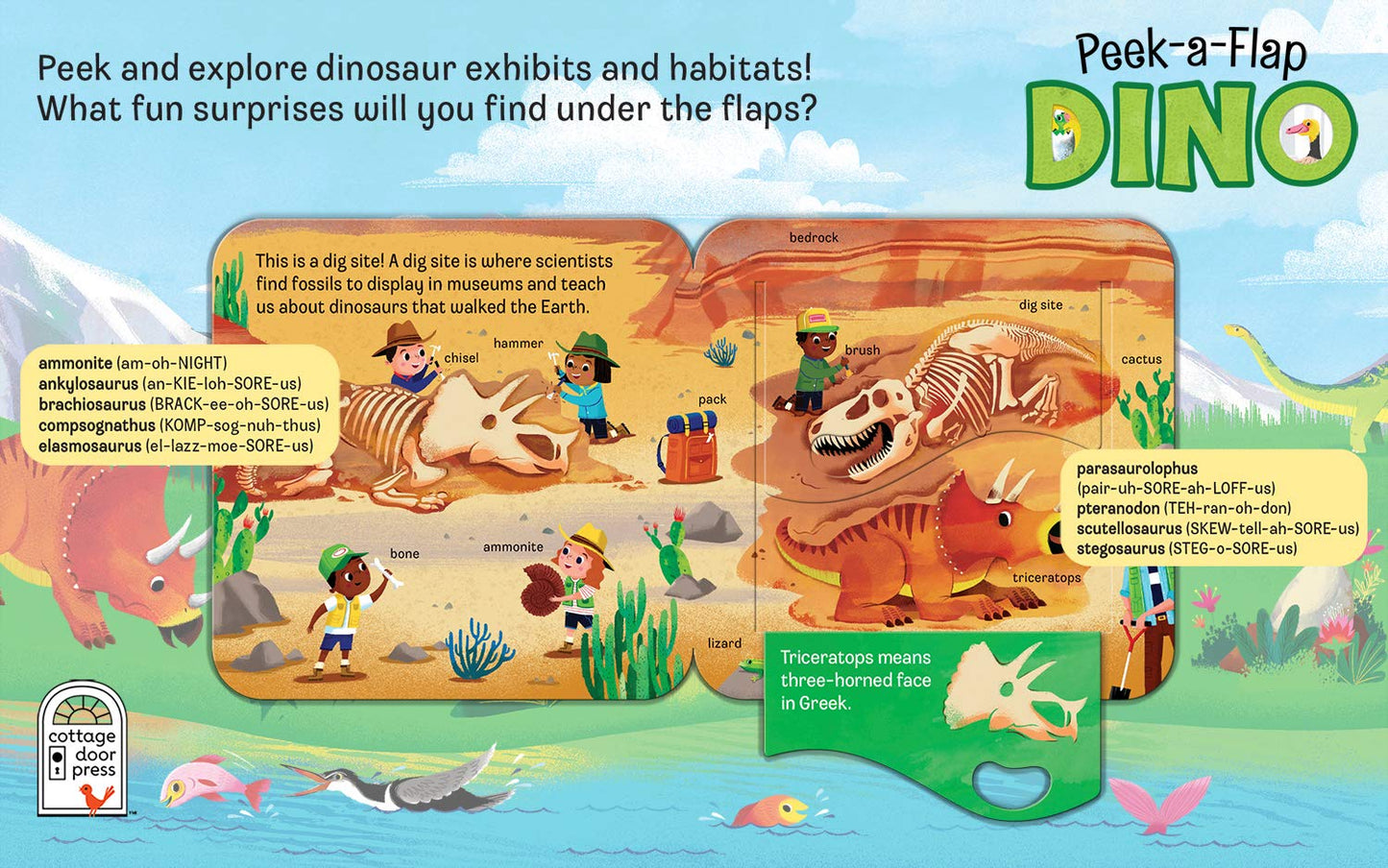 Peek-a-Flap: Dino