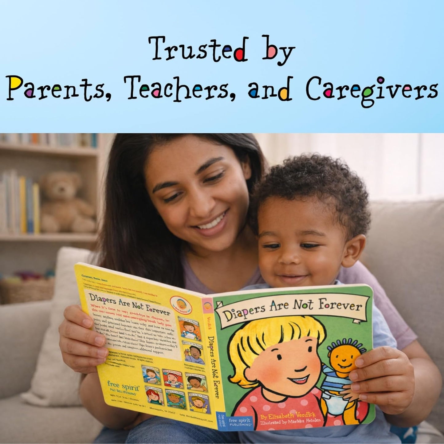 Diapers Are Not Forever Board Book by Elizabeth Verdick & Marieka Heinlen