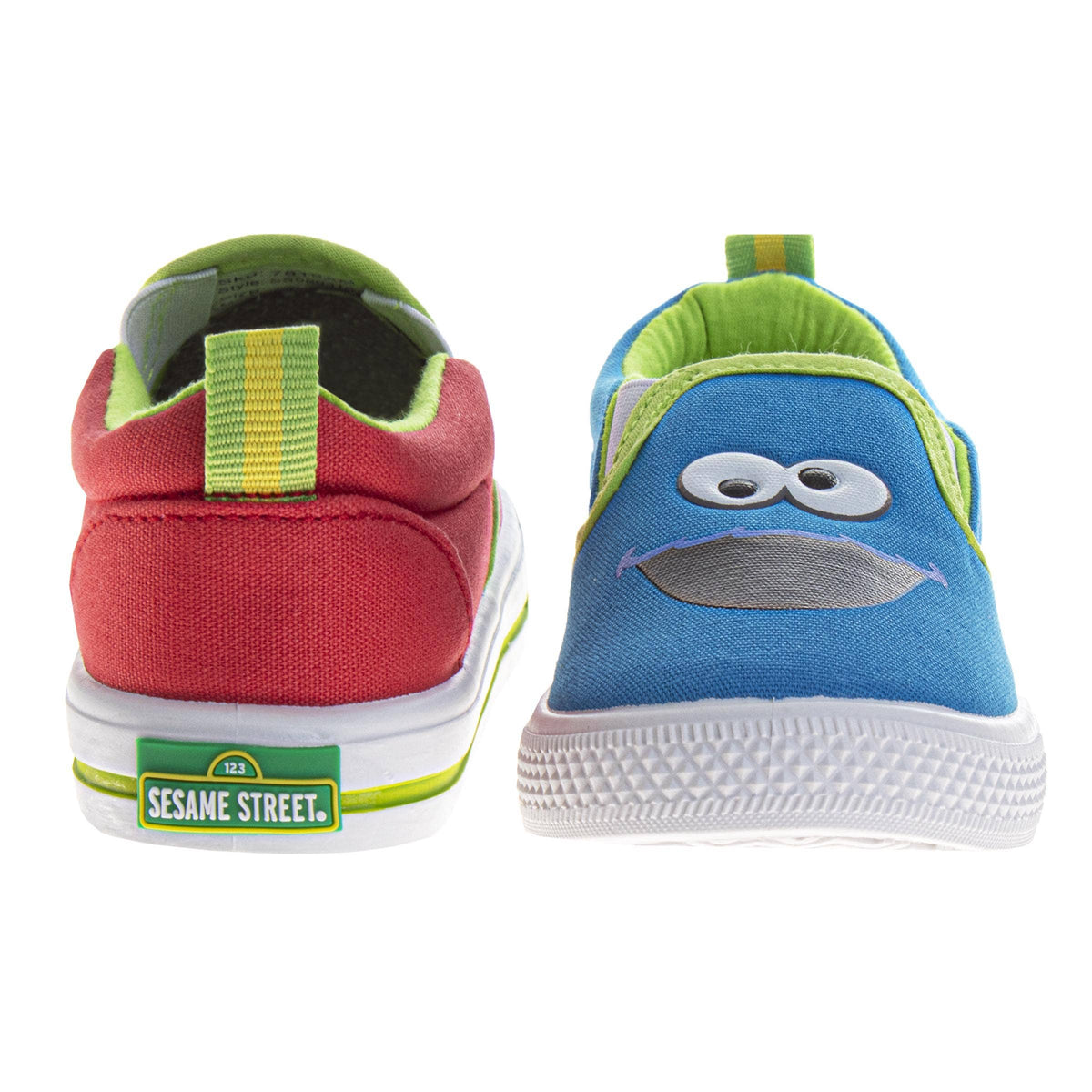 Sesame Street Elmo and Cookie Monster Slip On Sneakers (Toddler/Little Kid)