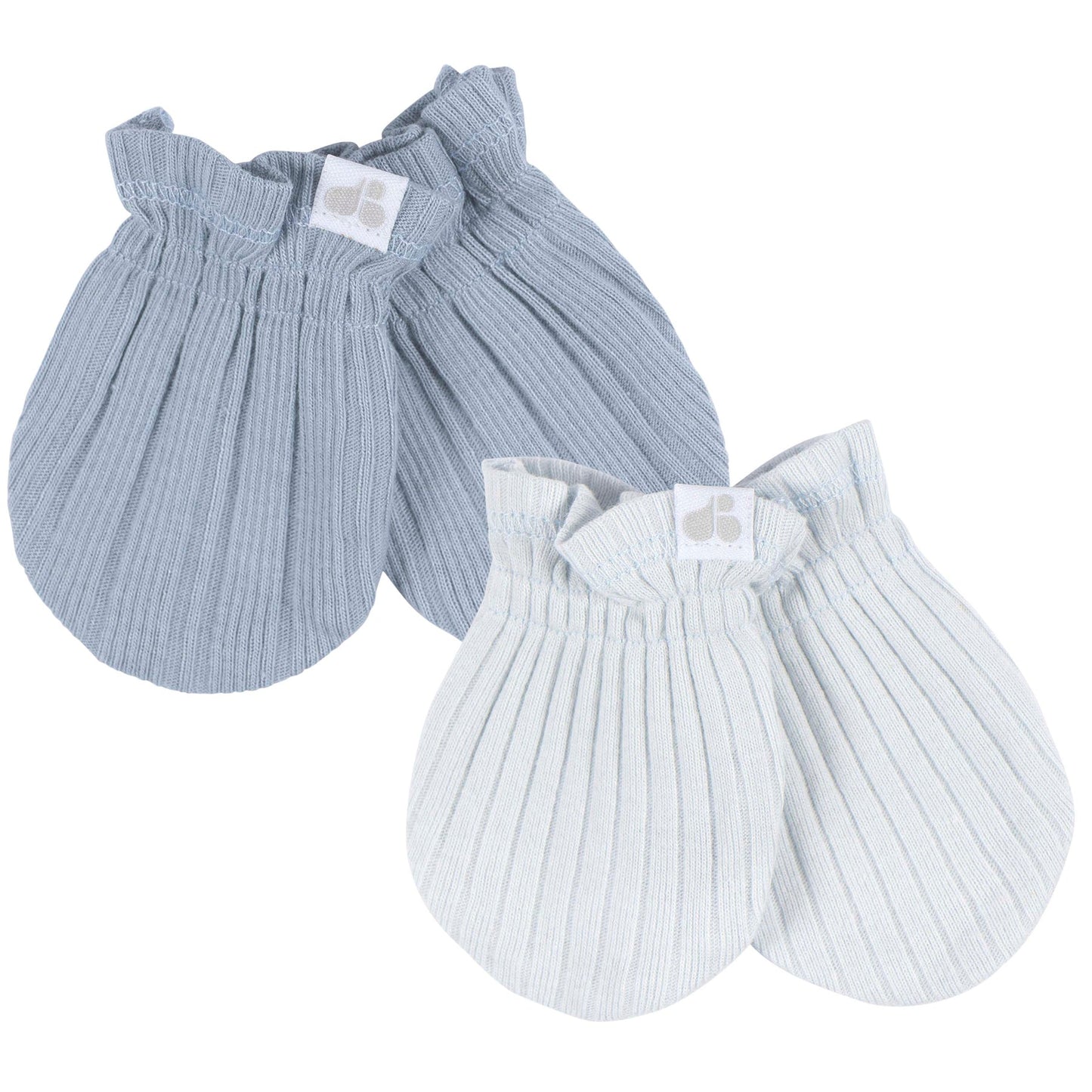 Just Born by Gerber Baby Neutral - 4-Piece Hat and Mittens (BLUE)