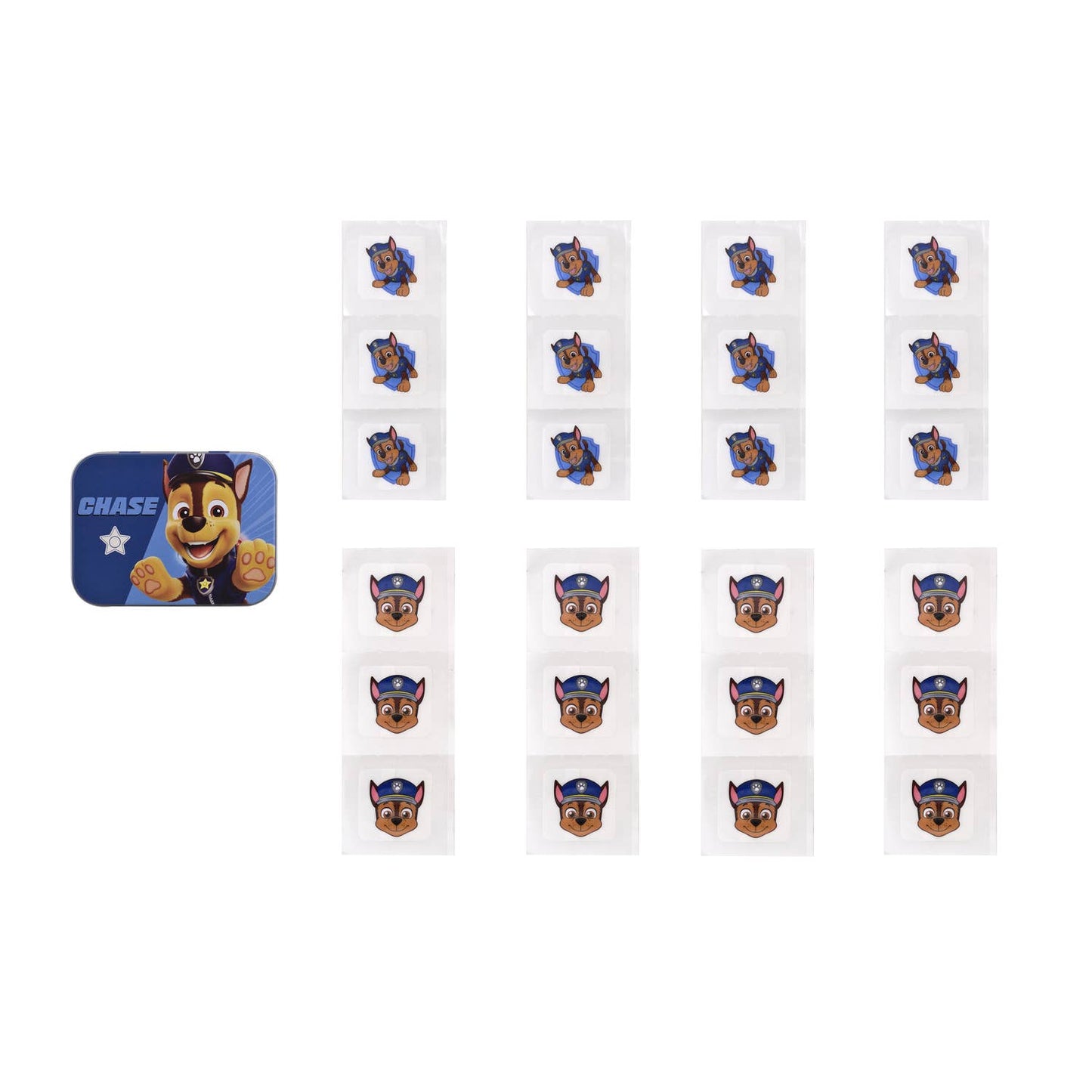 Takecare - Paw Patrol - Chase - Metal box of 24 bandages
