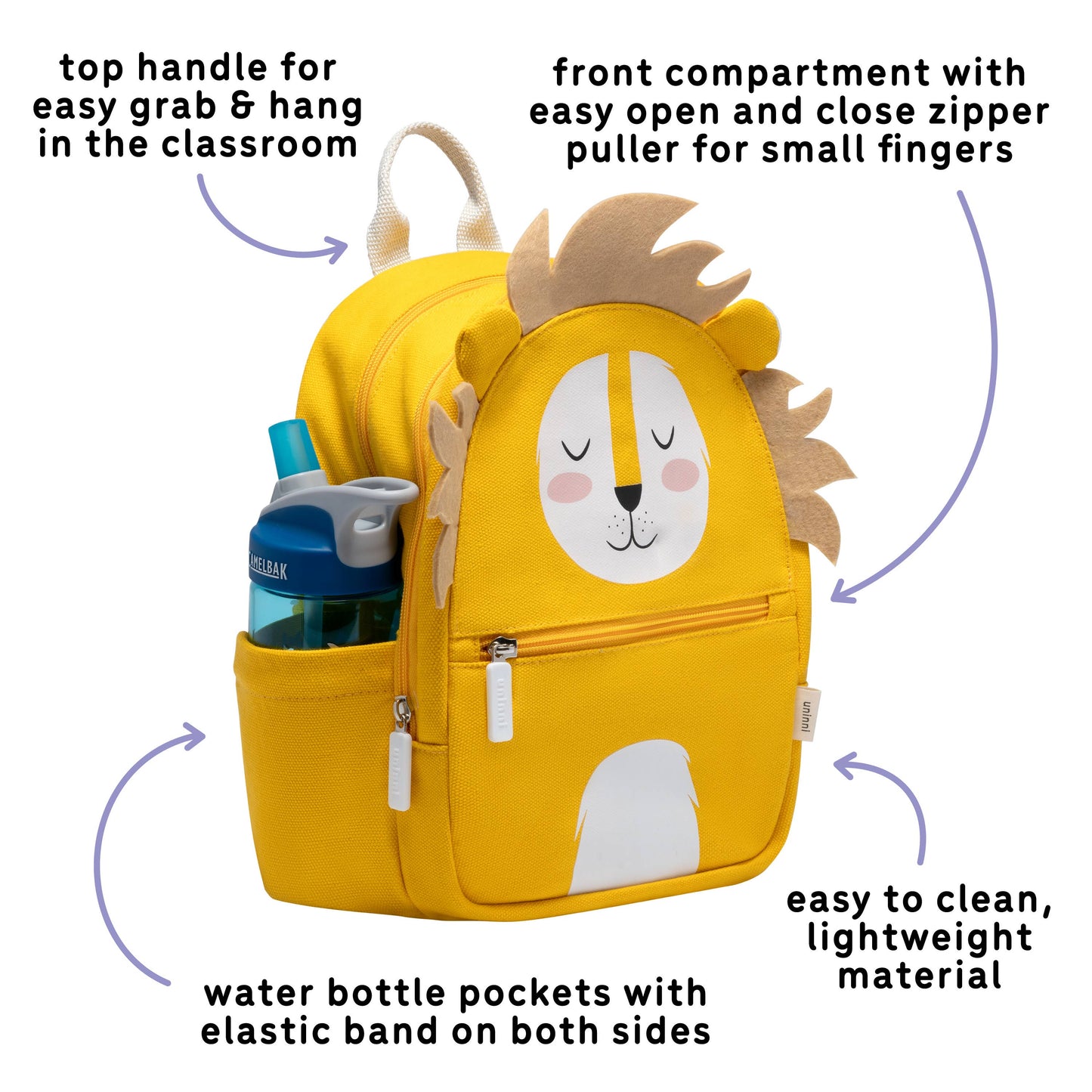 uninni - Toddler Backpack - Lion