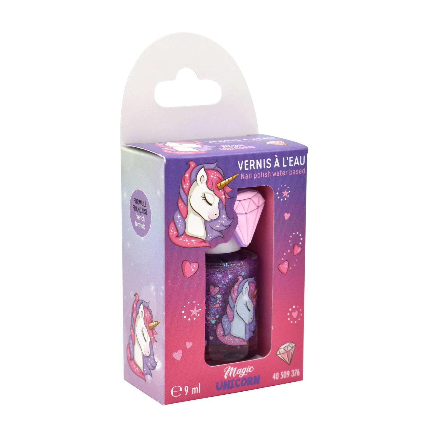 Takecare - Magic Unicorn - Water-based Nail Polish With Ring - 9 ml