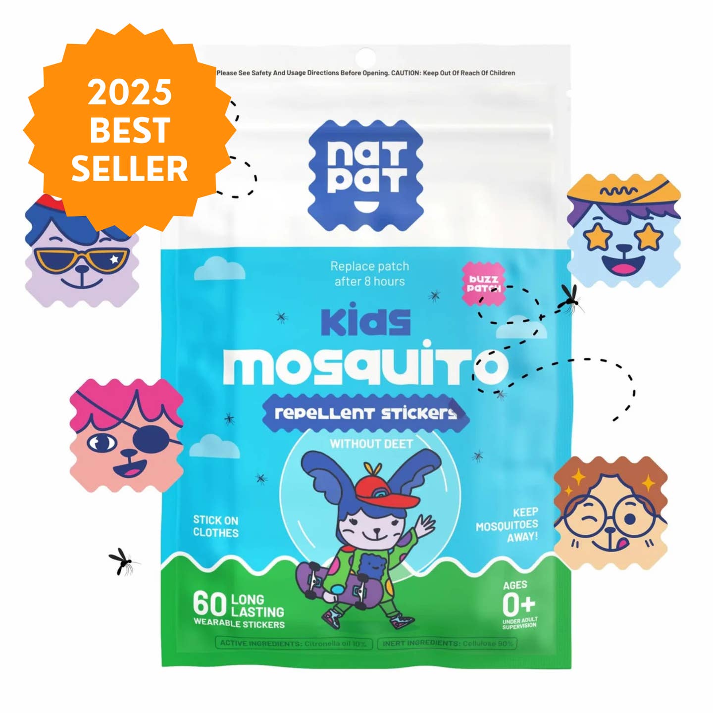 NatPat Mosquito and Itch Relief Patches