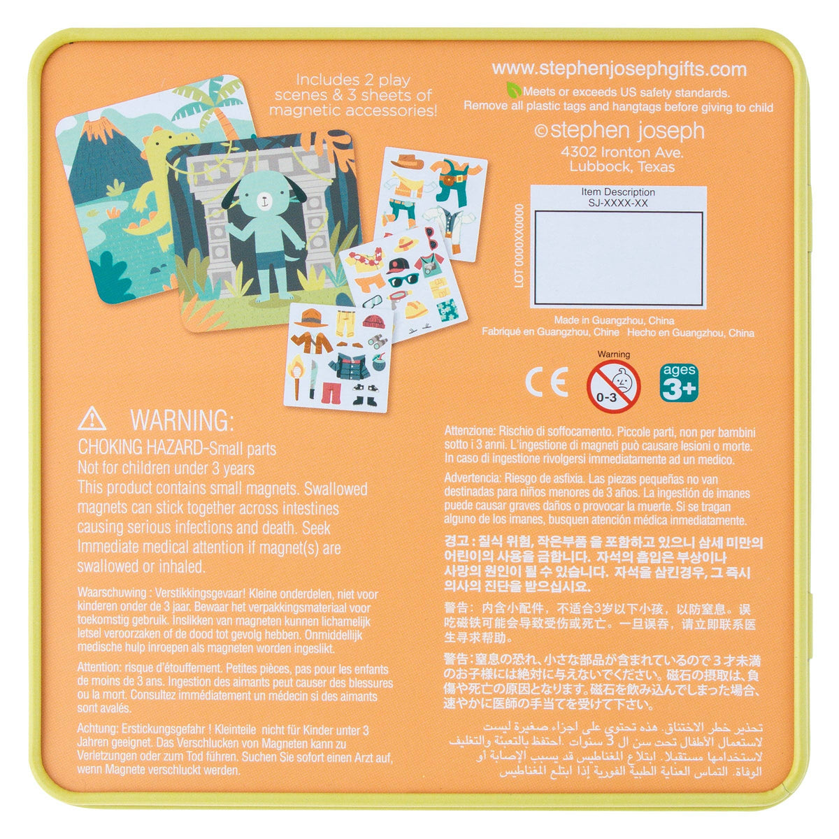 Stephen Joseph Travel Tin Magnetic Dress Up