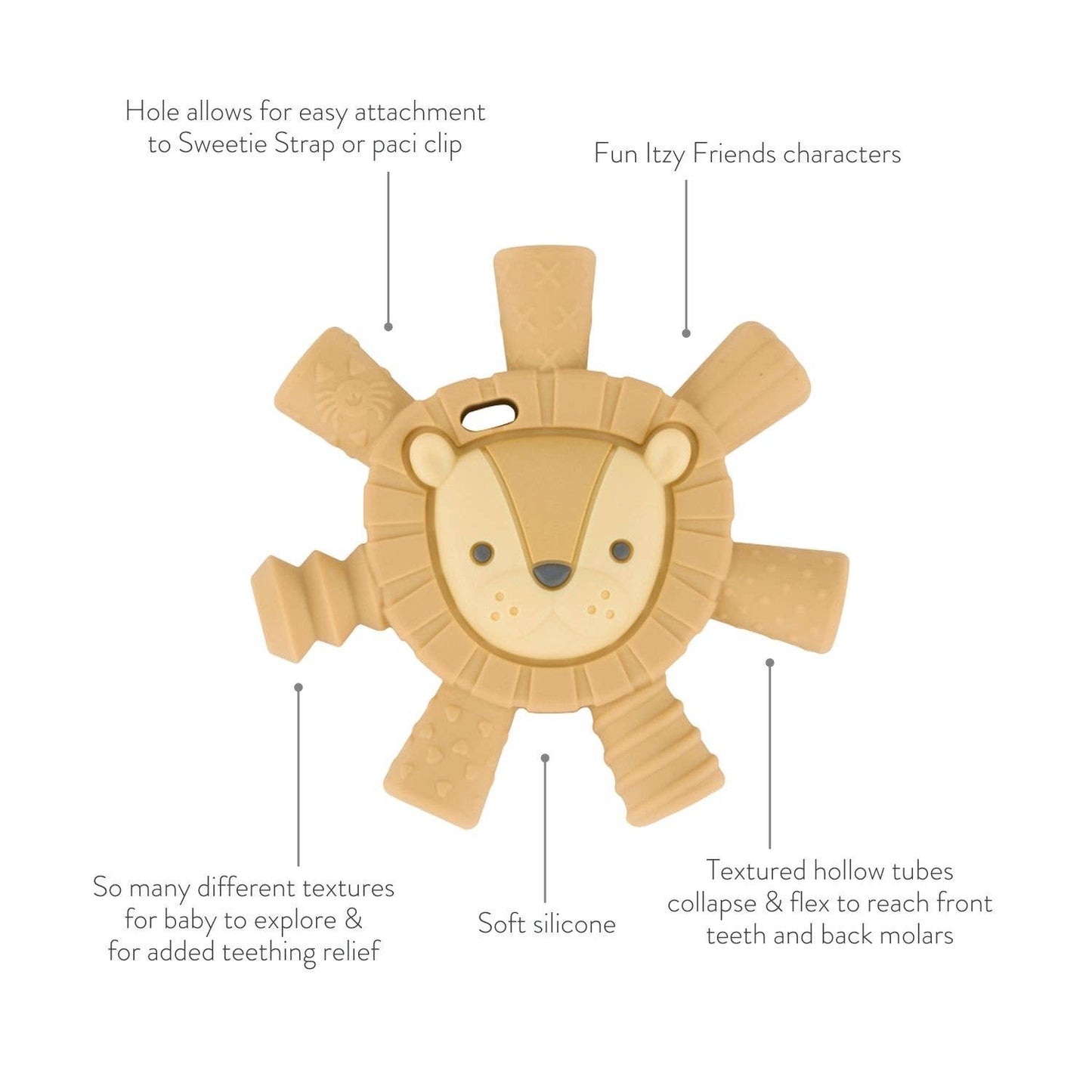 Itzy Ritzy - Ritzy Teether Baby Molar Teether: Lion