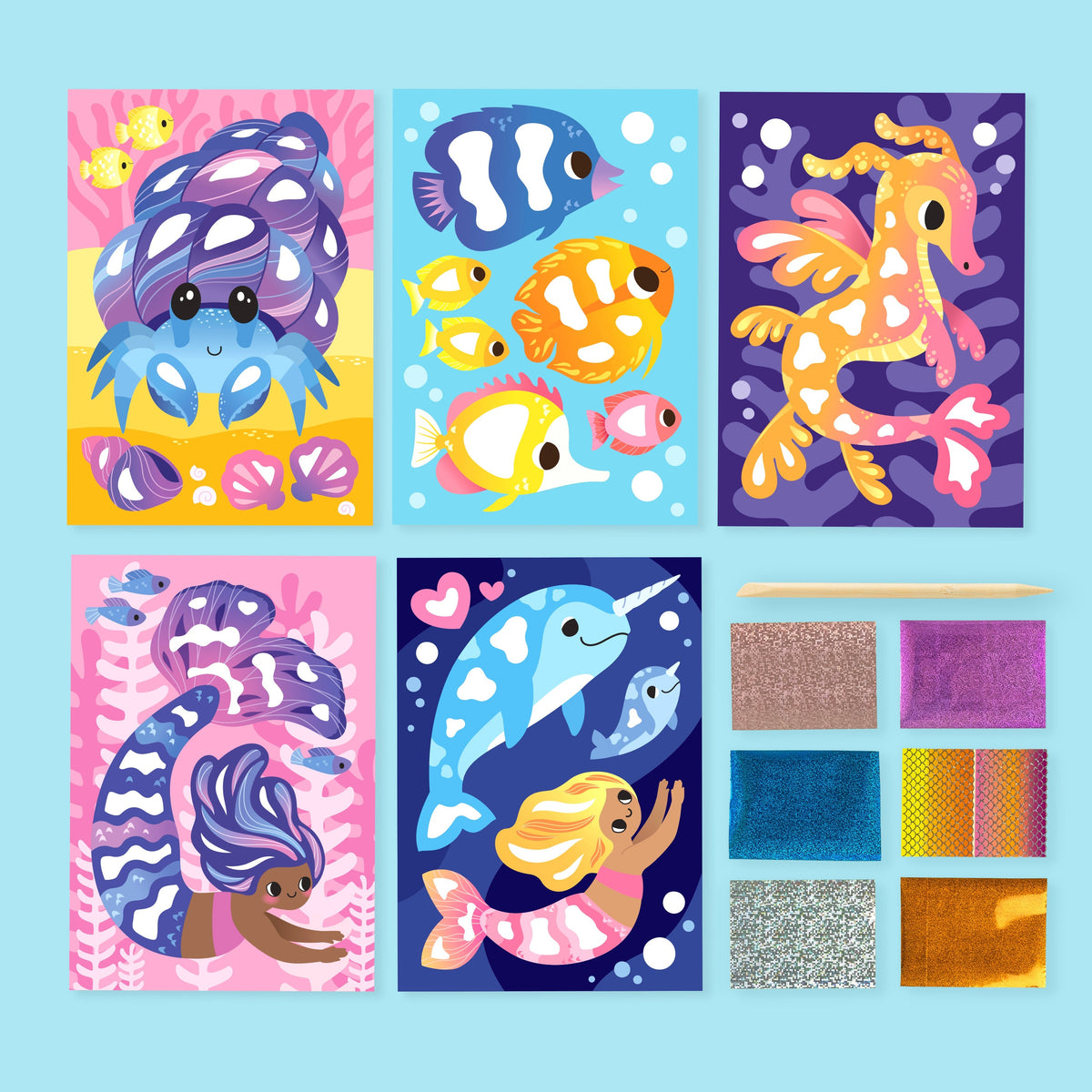 Tiger Tribe Foil Art Ocean Magic