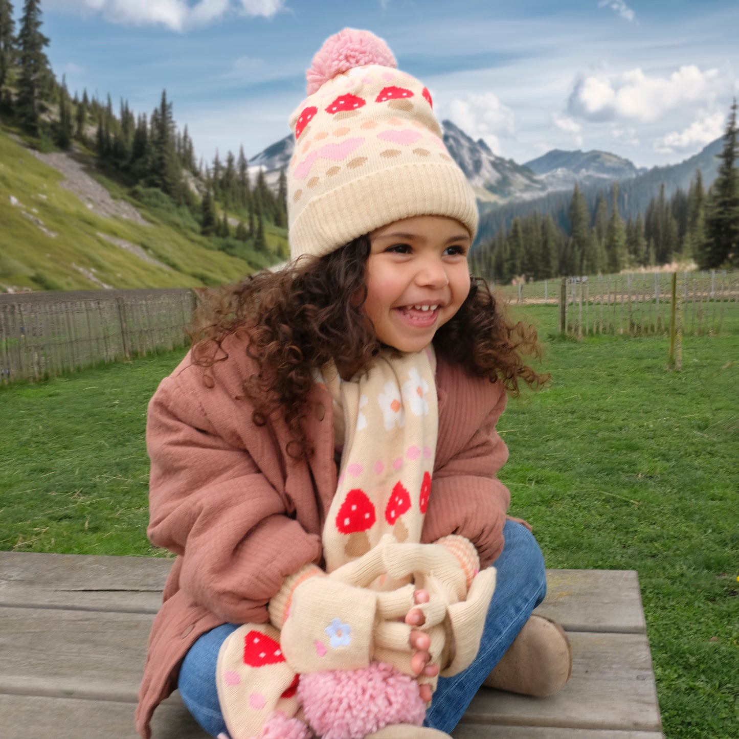 Rockahula - Alpine Fairisle Knitted Gloves