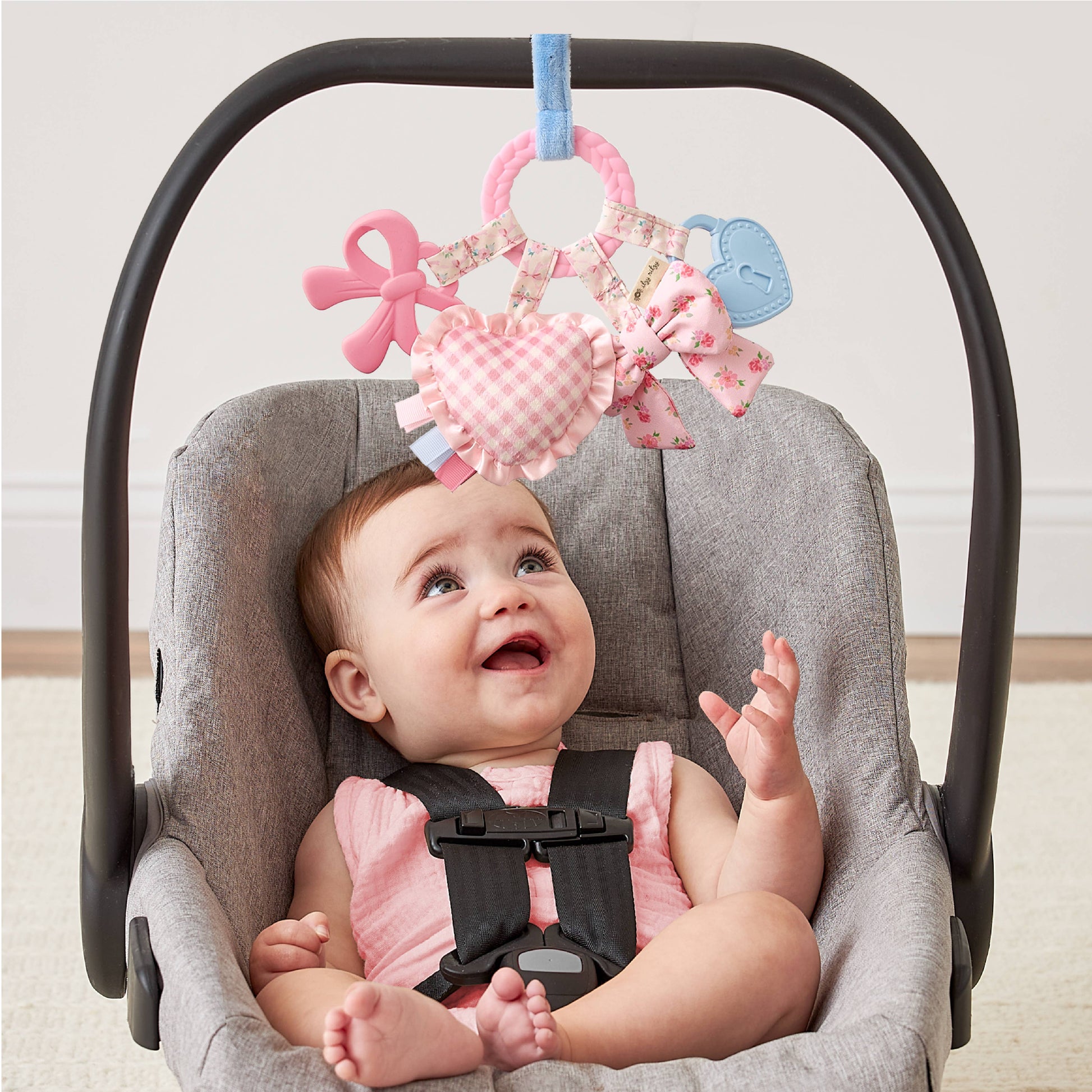 Baby toy pink heart 1