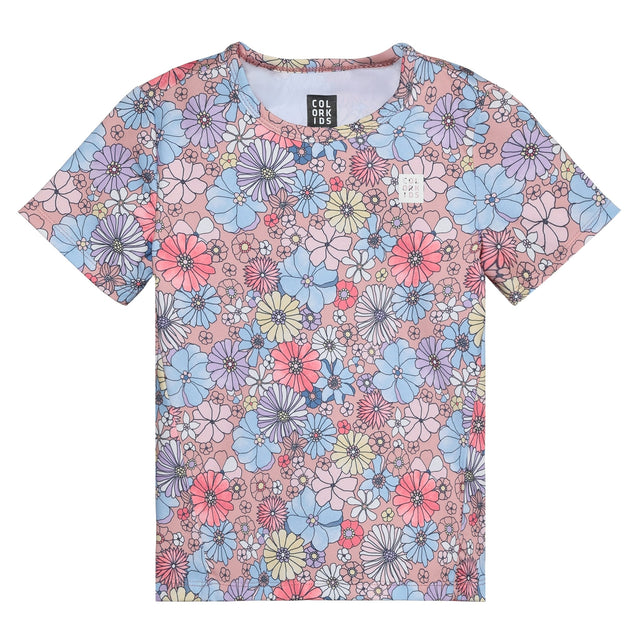 Color Kids - Flower Aop T-shirt - 6Y