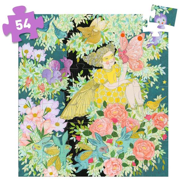 Djeco - Silhouette Puzzle: Flora's Tree - 54 pcs