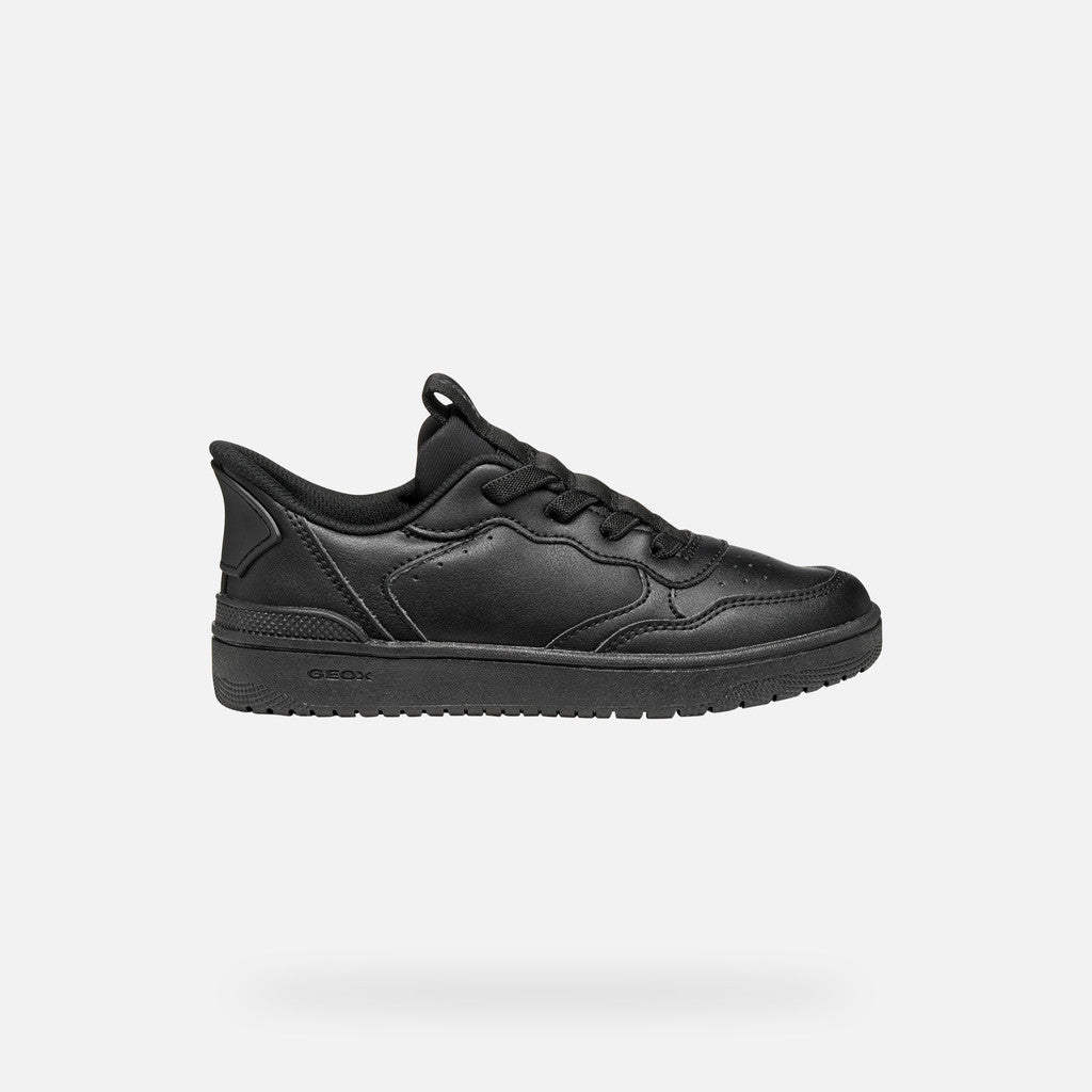 Geox Washiba Fast In Boy's Black Uniform Sneakers