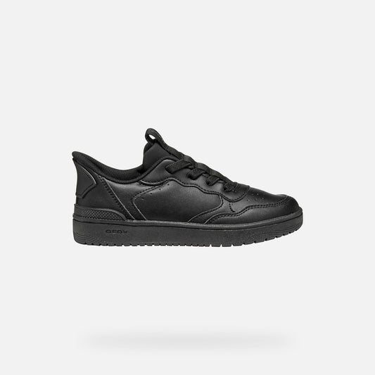 Geox Washiba Fast In Boy's Black Uniform Sneakers
