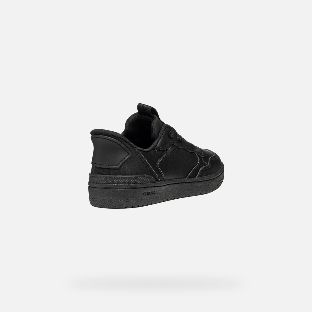Geox Washiba Fast In Boy's Black Uniform Sneakers