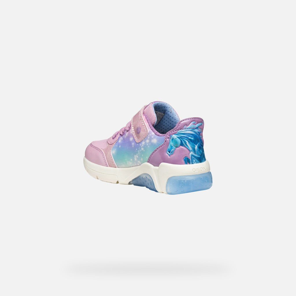 Geox Fadinlight Girl's Sneakers Disney Frozen Elsa - Pink
