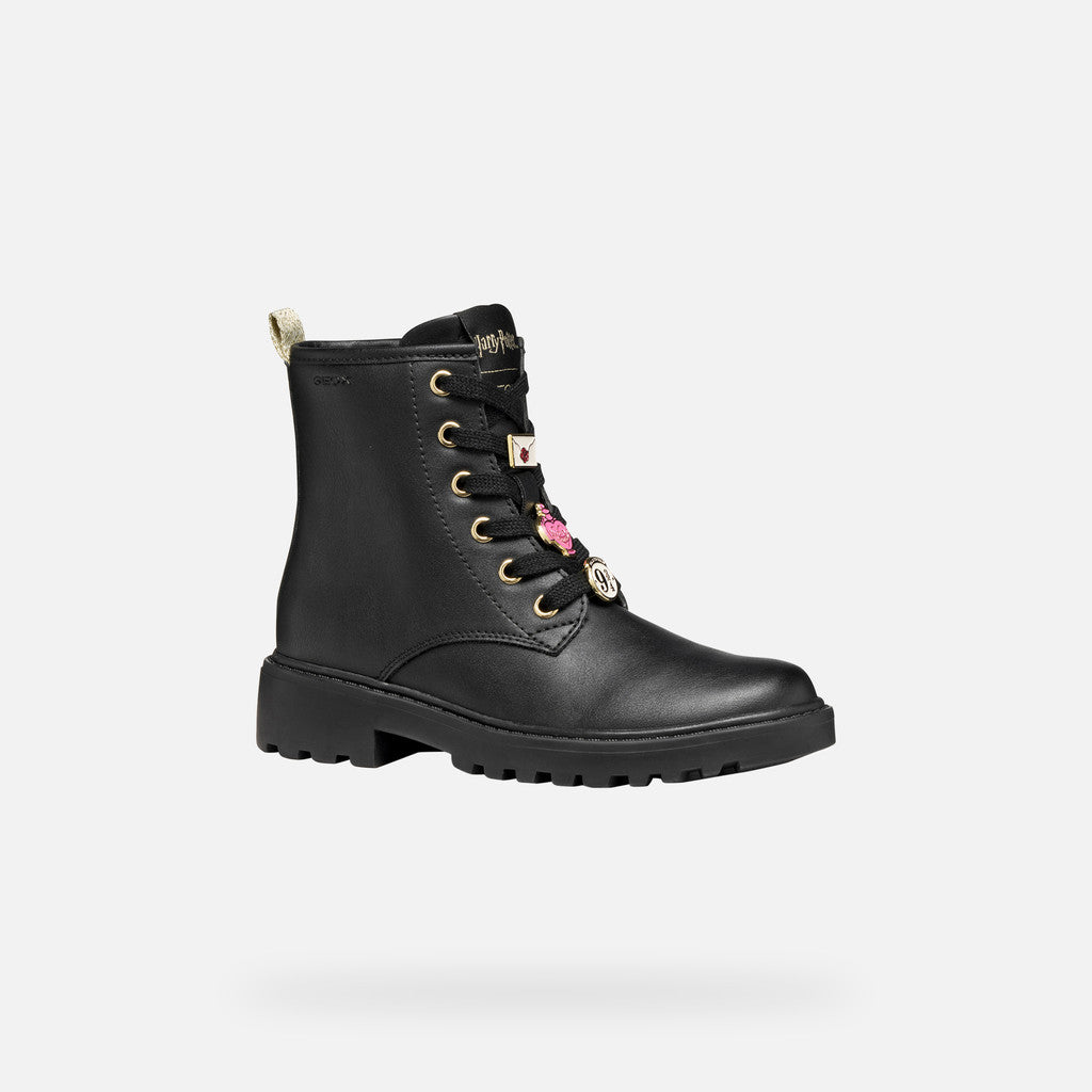 Geox Harry Potter Casey Junior Black Boots
