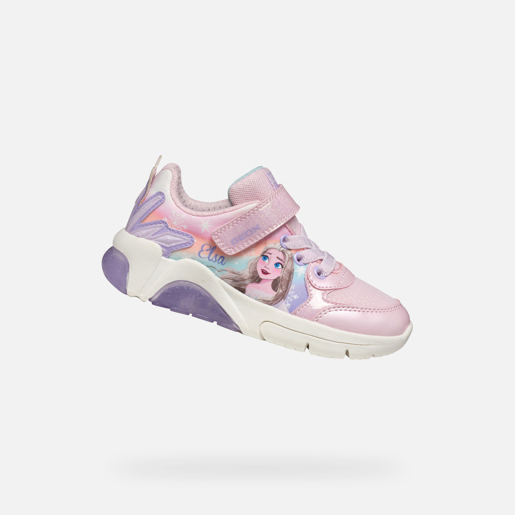 Geox Fadinlight Girl's Sneakers Disney Frozen Elsa - Pink/Lilac