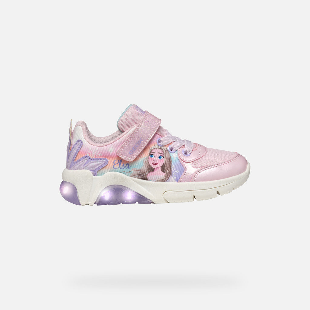 Geox Fadinlight Girl's Sneakers Disney Frozen Elsa - Pink/Lilac