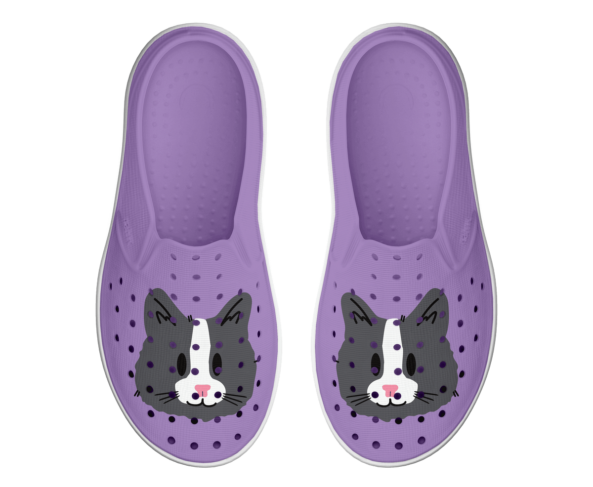 Native Shoes Miles Kids' Block Print Slip-On - Wide Fit