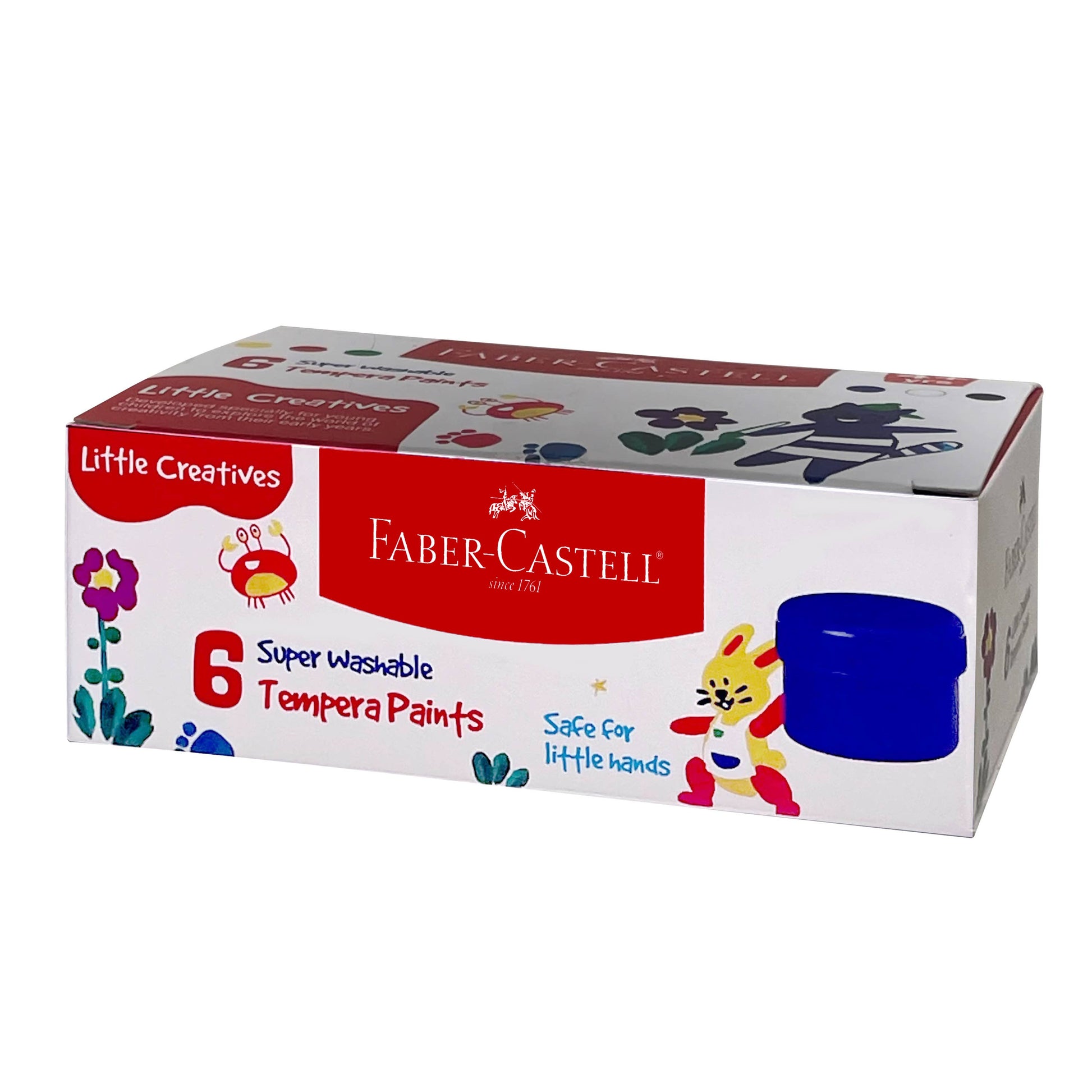 Faber-Castell Little Creatives tempera paint set packaging on a white background 1