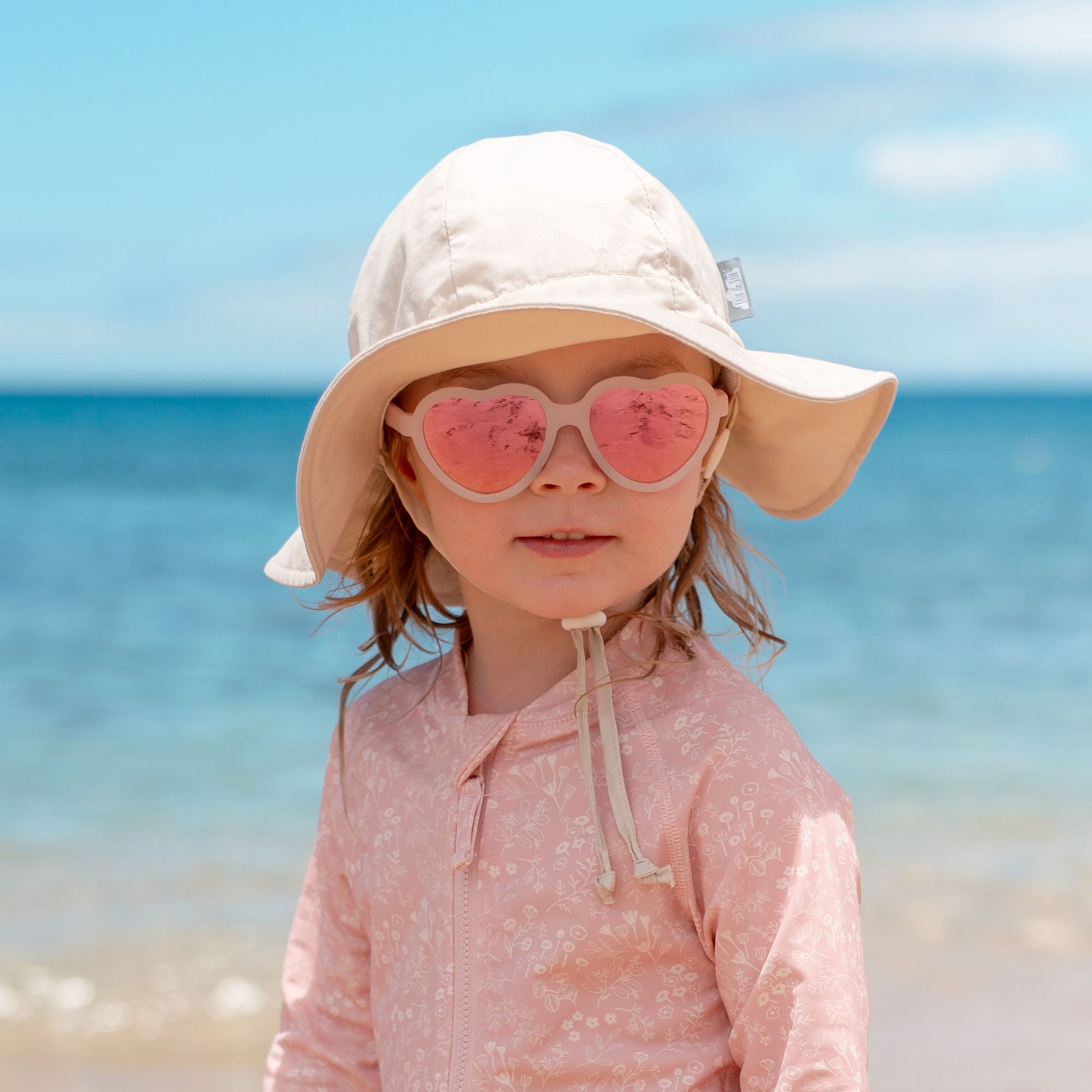 Jan & Jul - Kids Polarized Heart Sunglasses 1