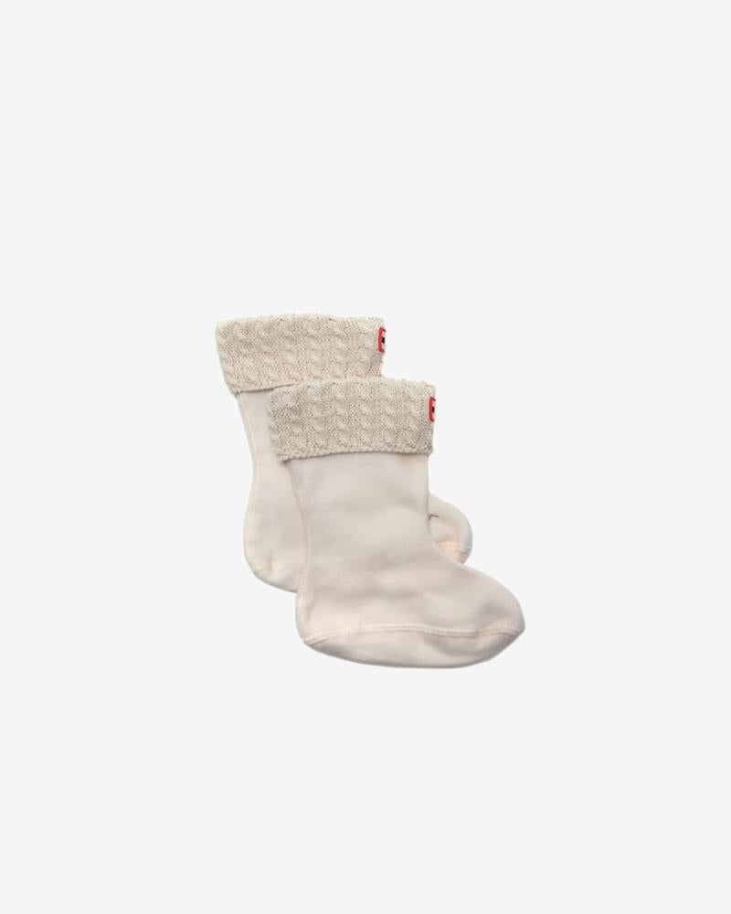 Hunter recycled mini cable boot socks