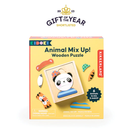 Kidoki - Animal Mix Up! Wooden Puzzle