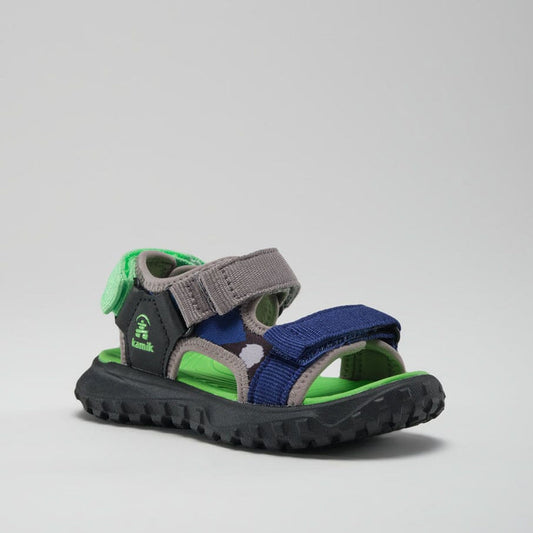 Kamik -   Harbor T - Toddlers' Open-Toe Sandals - Black/Charcoal