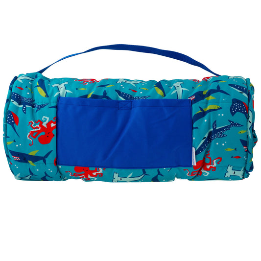 All Over Print Nap Mat Shark
