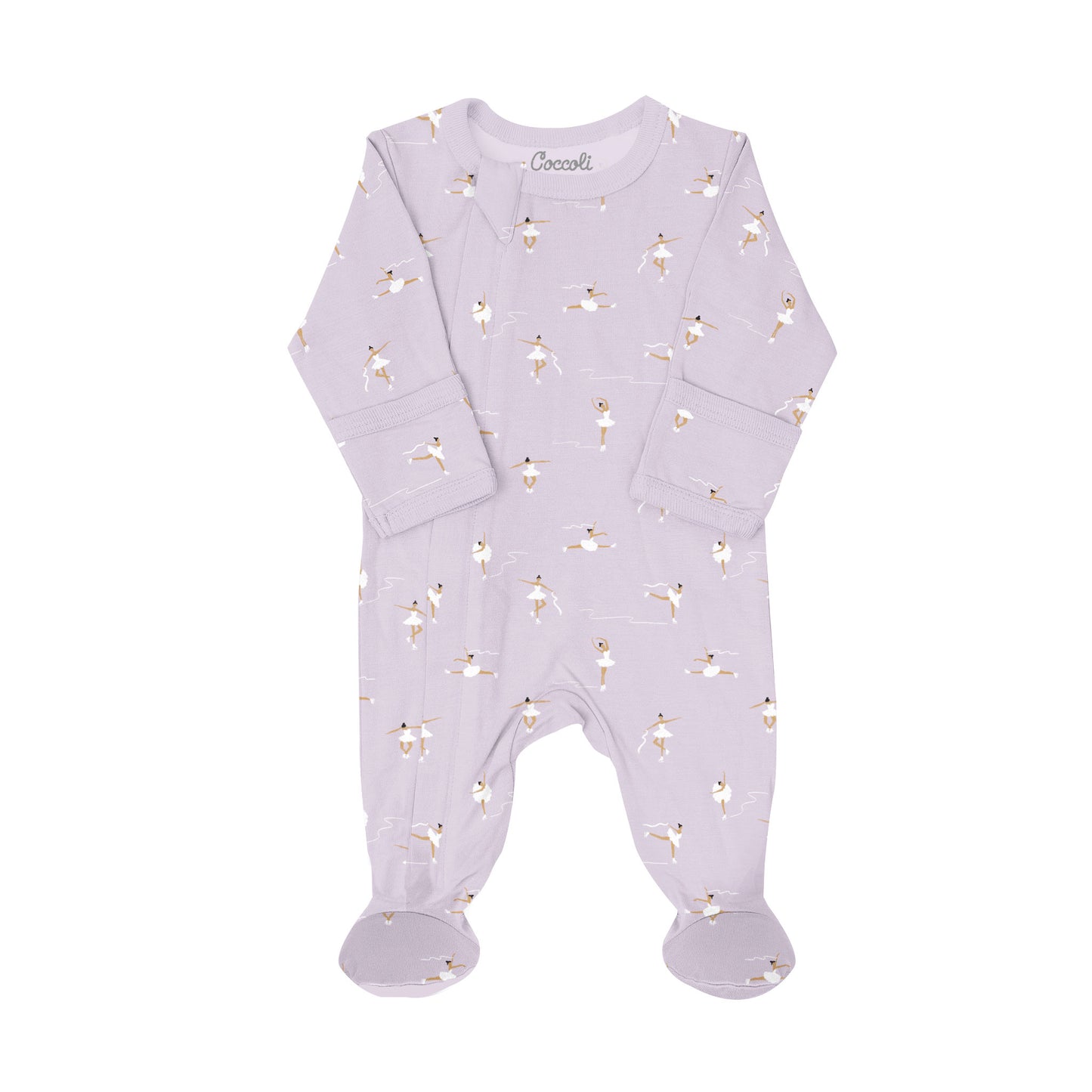 Coccoli Modal Sleeper Ballerinas on Lavender Purple 1M