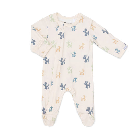Coccoli - Long Sleeve Modal Zipper Footie - 1M