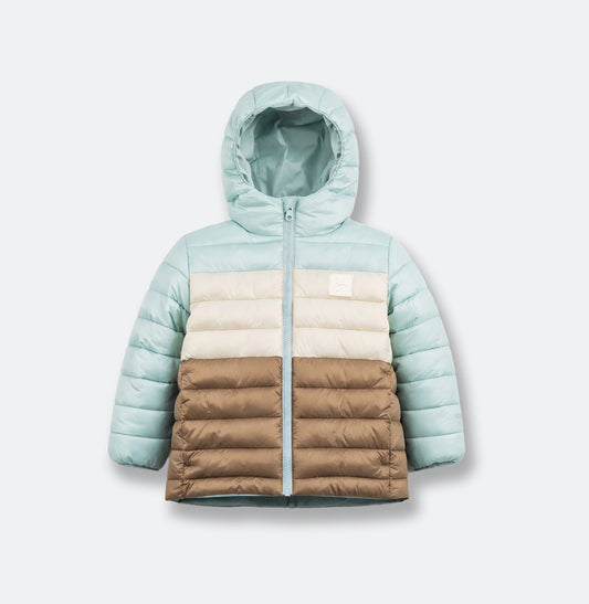 KidORCA Porteau Reversible Waterproof Puffer Jacket in Blue Haze