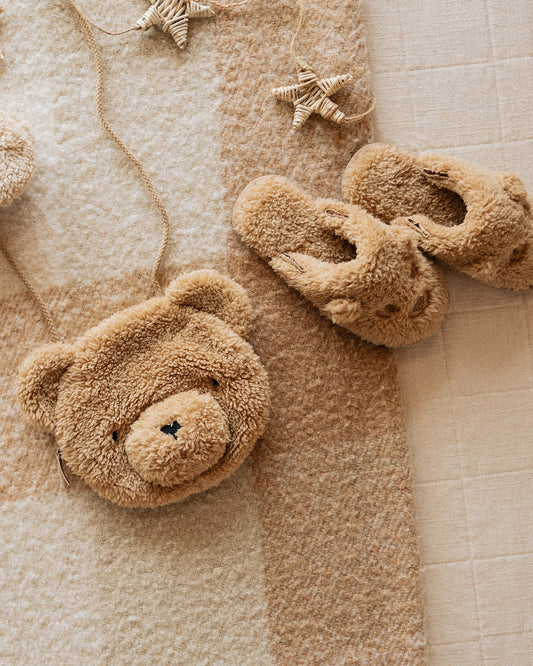 Rylee Cru - Bear Purse - Gold