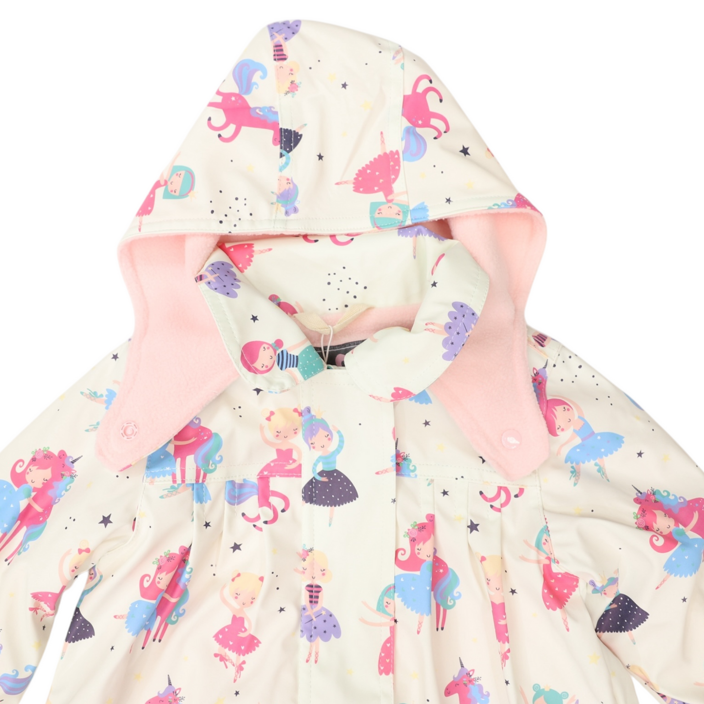 Korango Dancing Unicorn Raincoat Cream