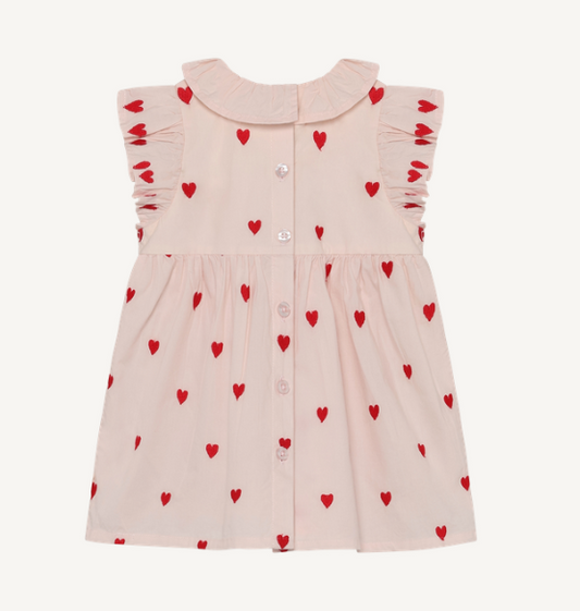 Minymo - Infant Embroidered Heart Dress