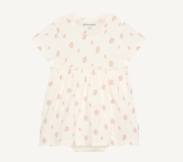 Minymo - All Over Print Floral Dress Romper