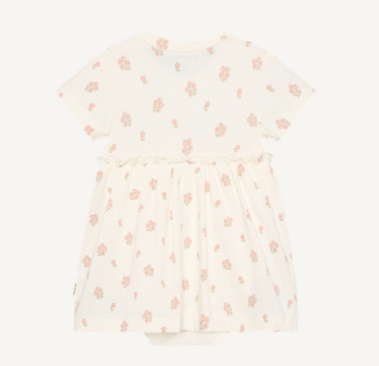 Minymo - All Over Print Floral Dress Romper