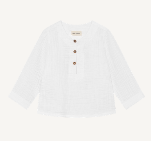 Minymo - Long Sleeve Linen Infant Top