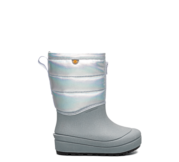 BOGS - Snow Shell Zip Boot – Holographic Silver