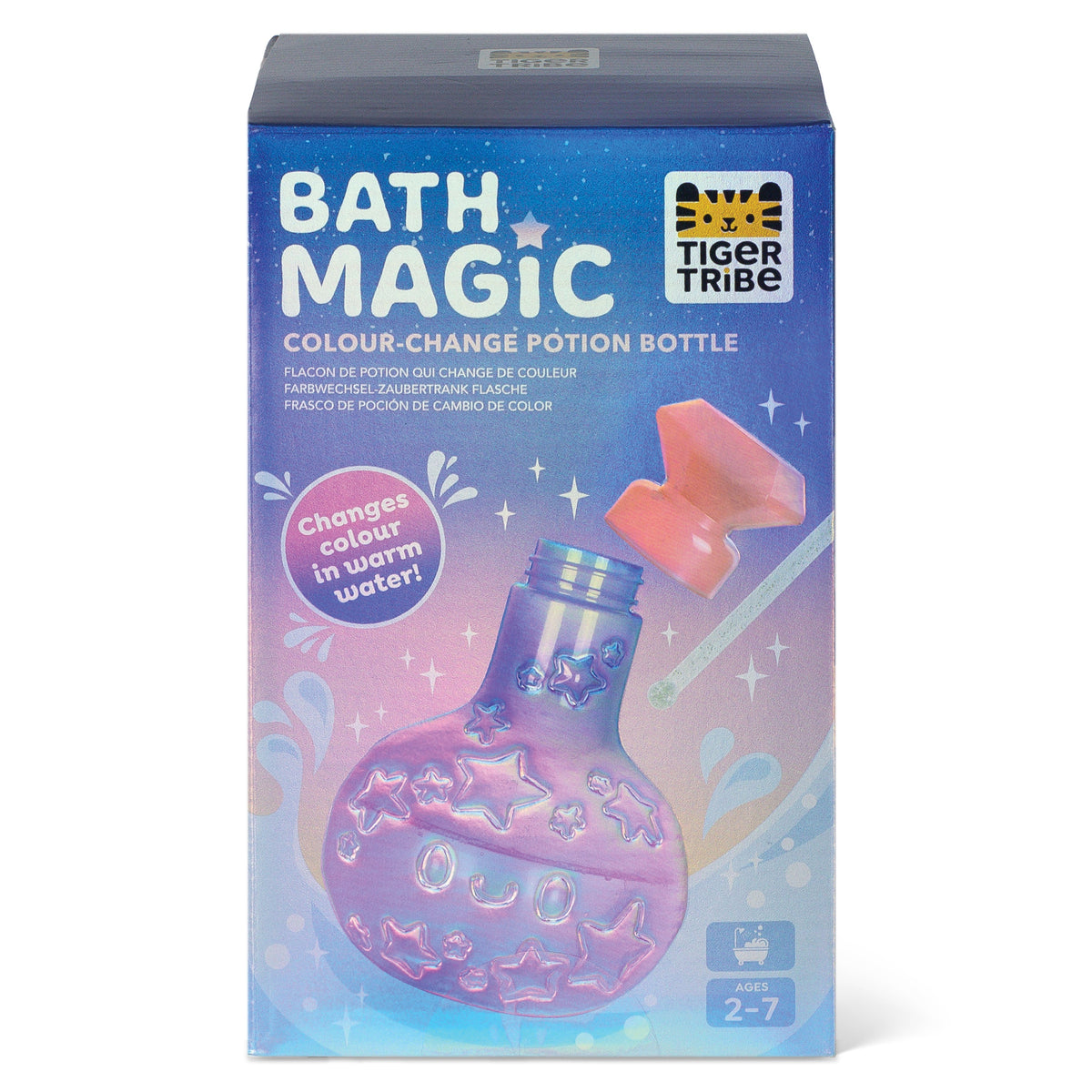 Tiger Tribe Bath Magic Potion Bottle Purple to Pink