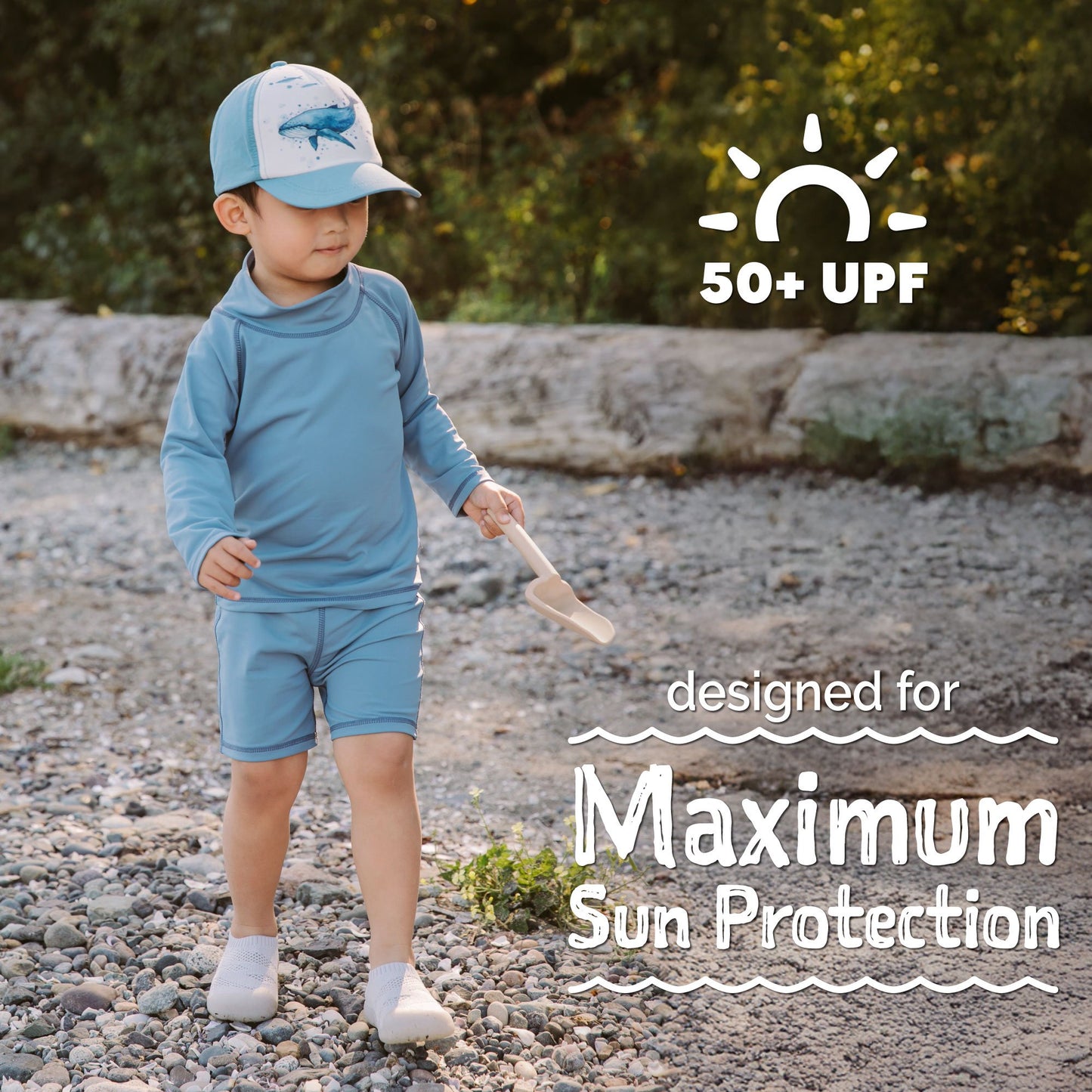 Jan & Jul - Kids UV Swim Trunks