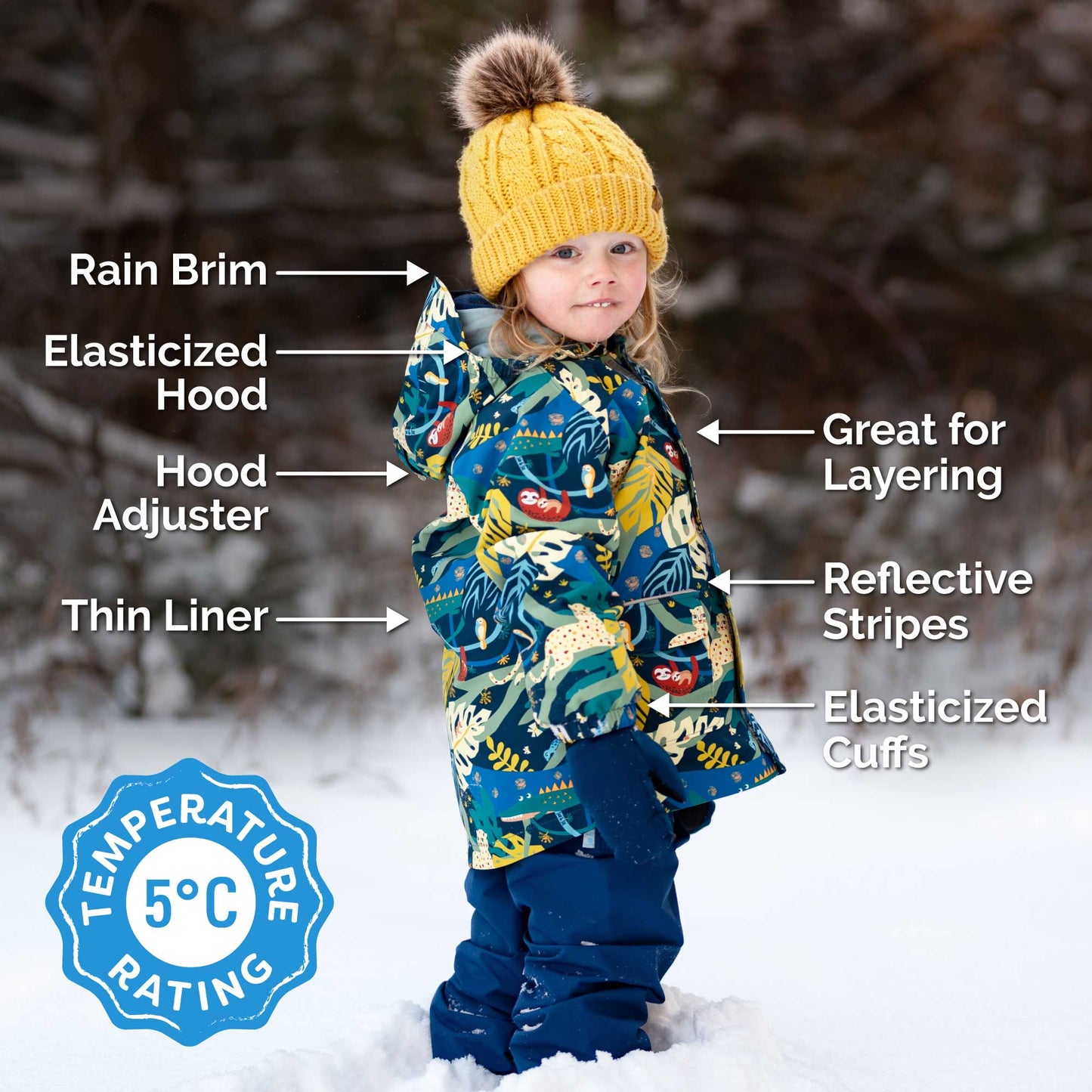 Jan & Jul -  Puddle-Dry Unlined Waterproof Rain Jacket