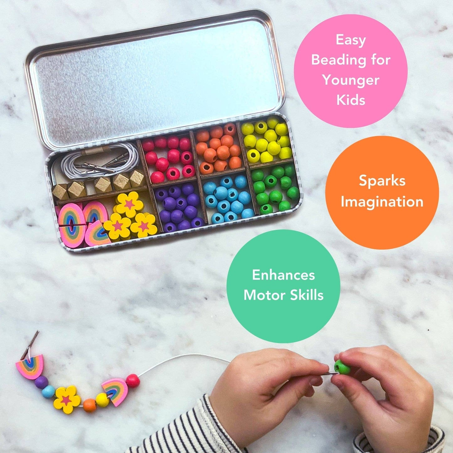 Cotton Twist - Rainbow Bracelet Bead Kit