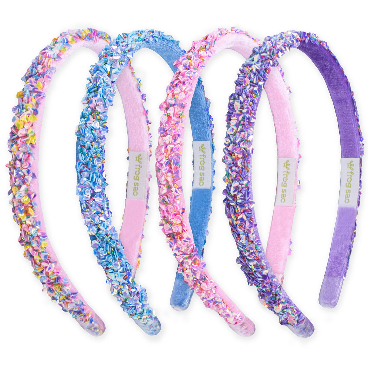Frog Sac - Thin Sequin Headband - Non Slip Hair Accessories for Kids
