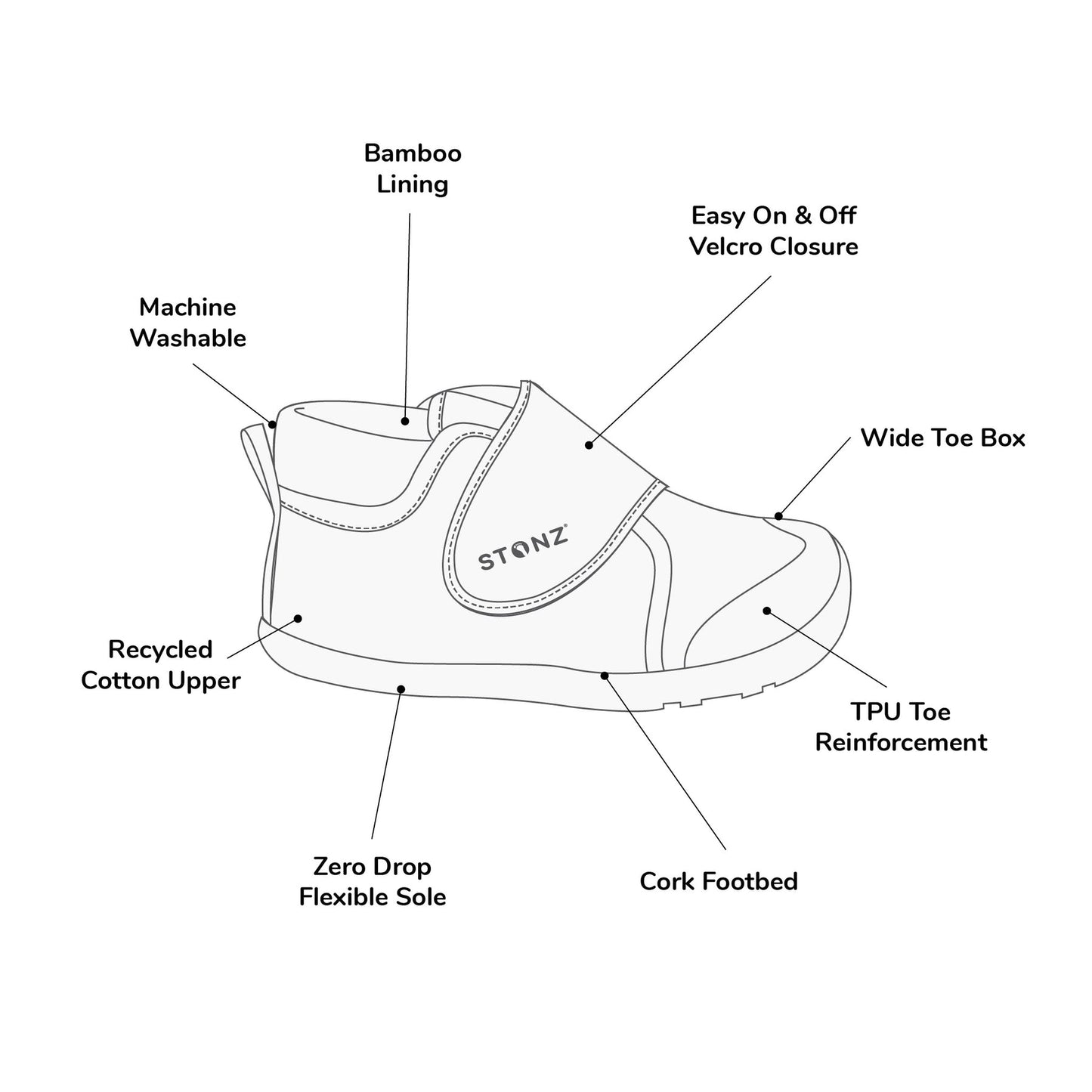 Stonz Cruiser™ Natural Baby Shoes
