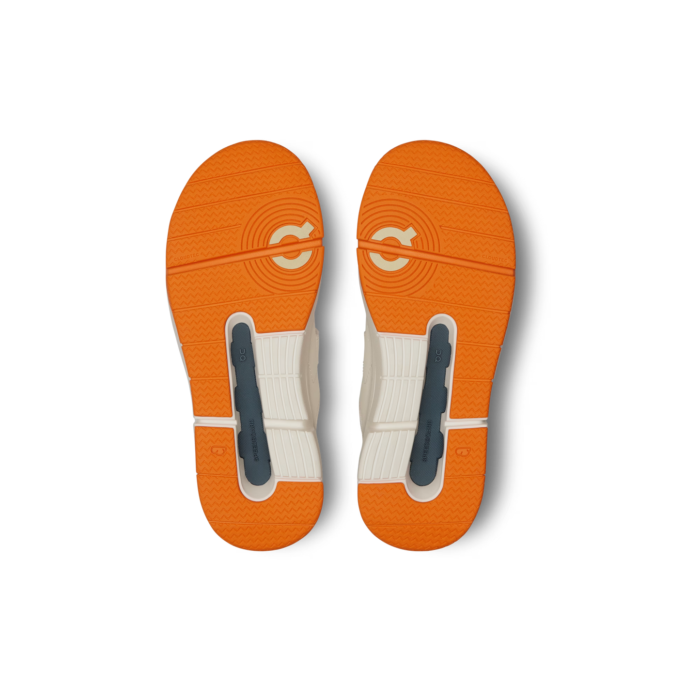 On The Roger Kids Lifestyle Shoe - Ivory | Orange